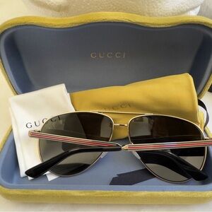 ✅NEW “Gucci” 61mm Aviator Sunglasses